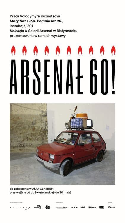 INSTALACJA NA CZEŚĆ 60!ROCZNICY GALERII ARSENAŁ DO OBEJRZENIA W ALFA CENTRUM