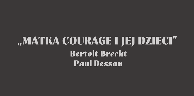 Matka Courage i jej dzieci