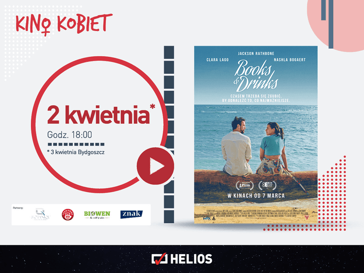 KINO KOBIET - pokaz filmu "Books & Drinks" / Helios Alfa