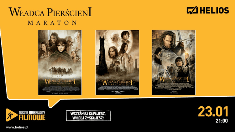  NOCNE MARATONY FILMOWE: MARATON WŁADCY PIERŚCIENI