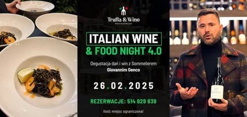 DEGUSTACJA DAŃ I WINA z włoskim sommelierem Giovanni Genco Italian Wine Food Night 40