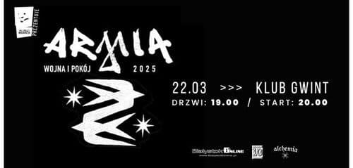 Koncert ARMIA z nowym albumem "Wojna i Pokój"