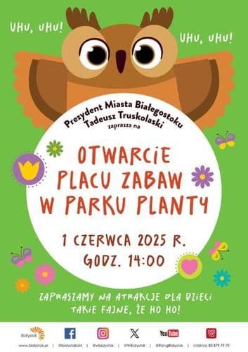 Otwarcie placu zabaw w Parku Planty