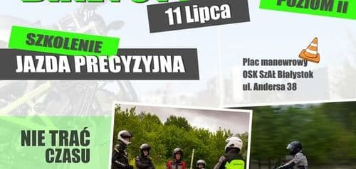 Szkolenie Motocyklowe - jazda precyzyjna - wydarzenie w Białymstoku
