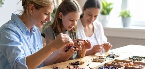 Warsztaty dla mamy i córki - tworzenie bransoletek z koralików...