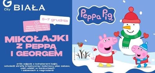 Mikołajki ze Świnką Peppą i Georgem w G City Biała! 🎄