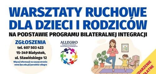 Bezpłatne warsztaty rodzinne - ruch, zabawa, praktyczne porady 03/12/2025