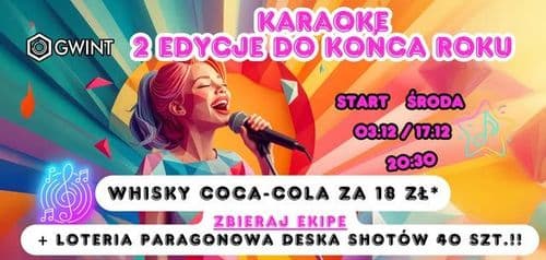 🎤 STUDENCKIE KARAOKE – OSTATNIE DWIE EDYCJE W TYM ROKU! 03/12/2025