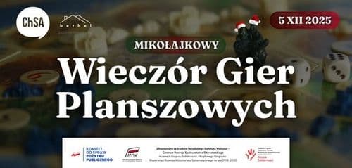 Mikołajkowy Wieczór Gier Planszowych • Board Games Night • Białystok