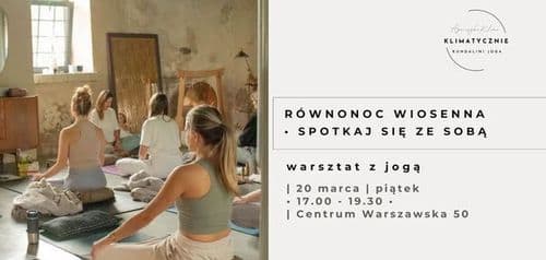 RÓWNONOC WIOSENNA | warsztat z jogą - wydarzenie w Białymstoku