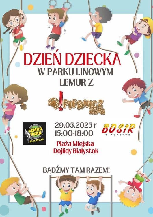 Dzień Dziecka w Parku Linowym LEMUR - wydarzenie w Białymstoku