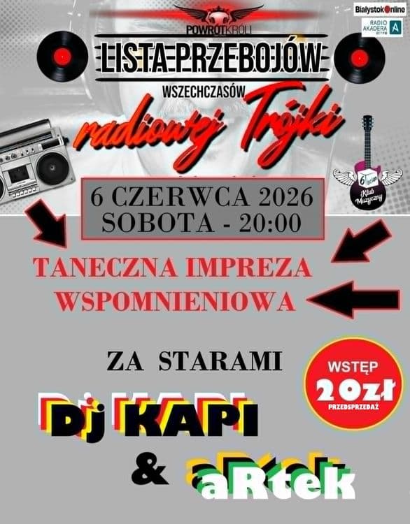 Taneczna impreza wspomnieniowa - wydarzenie w Białymstoku