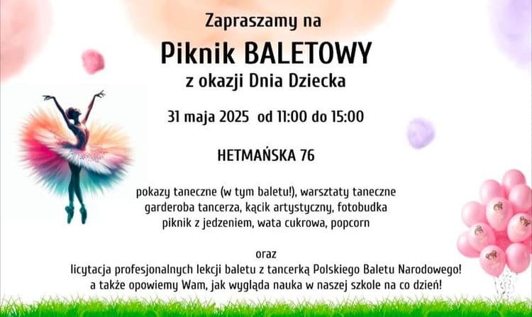 Piknik baletowy z okazji Dnia Dziecka