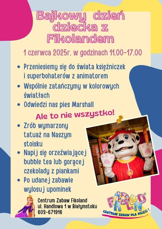 BAJKOWY DZIEŃ DZIECKA Z FIKOLANDEM!