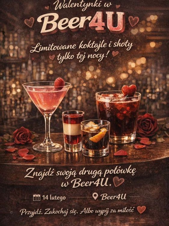 Wieczór walentynkowy do Beer4U