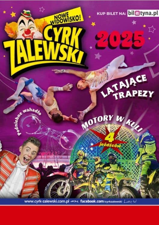 Cyrk Zalewski - Widowisko 2025, 14/06/2025, godz. 16:00