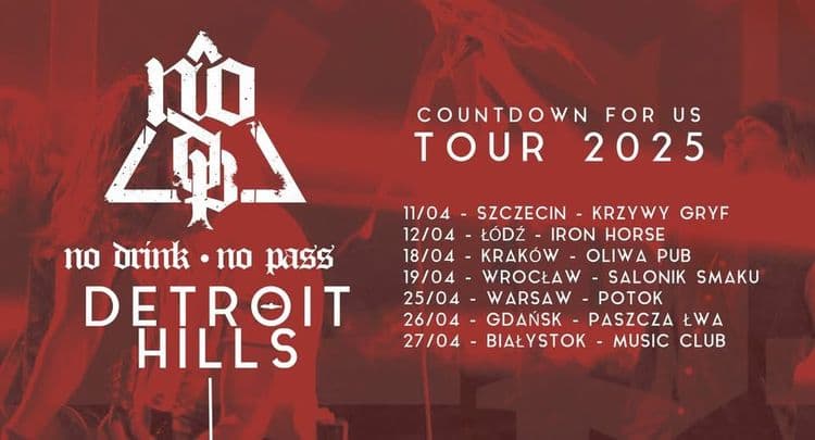 Koncert No Drink No Pass / Detroit Hills - Countdown for Us Tour 2025