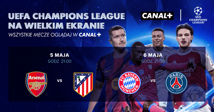 LIGA MISTRZÓW UEFA – PÓŁFINAŁ / BAYERN MONACHIUM – PSG - wydarzenie w Białymstoku