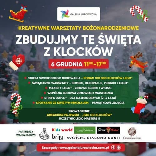 Kreatywne Warsztaty Bożonarodzeniowe – Zbudujmy te Święta z Klocków! 6.12.2025r.