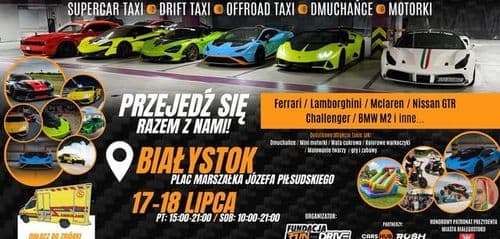 Przejedź się Ferrari, Lamborghini, McLaren, GTR, Challenger, BMW - BIAŁYSTOK - wydarzenie w Białymstoku